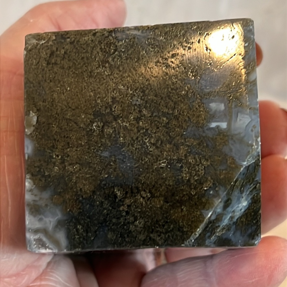 Moss Agate Crystal / Gemstone Cube NWOT - Picture 9 of 17